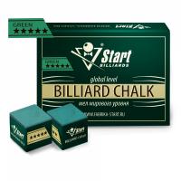 Мел Startbilliards 5 звезд зеленый (12шт)