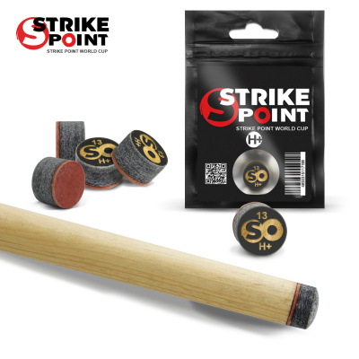 Наклейка для кия 13мм STRIKE POINT World CUP H+, с фиброй